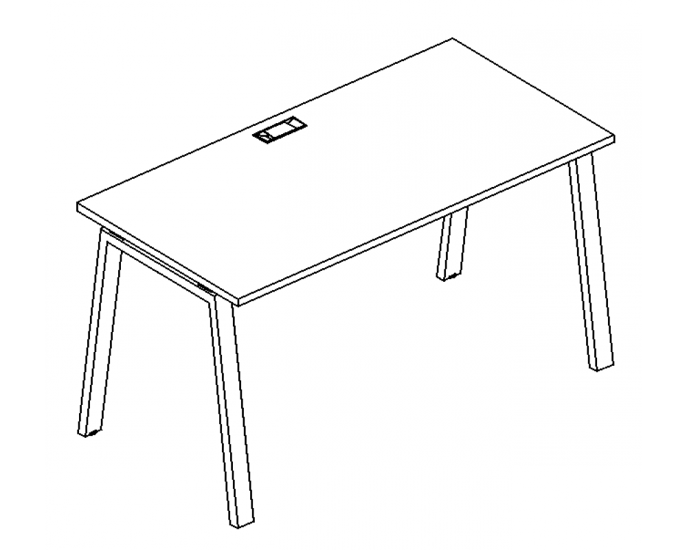 Стол письменный на металлокаркасе TRE 120x70x75 A4.PRO