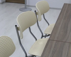 Стул Точка Роста SHT-S85М Пластик, Черный/Бежевый/Черный муар images