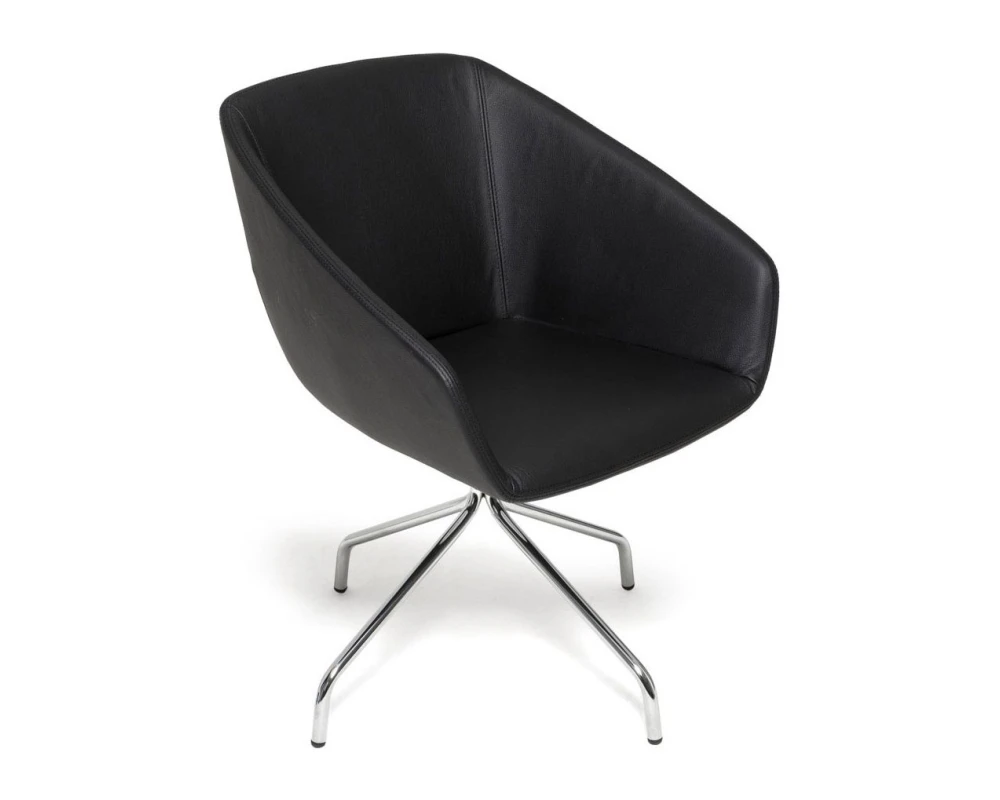 Кресло Alma Натуральная кожа, Черный