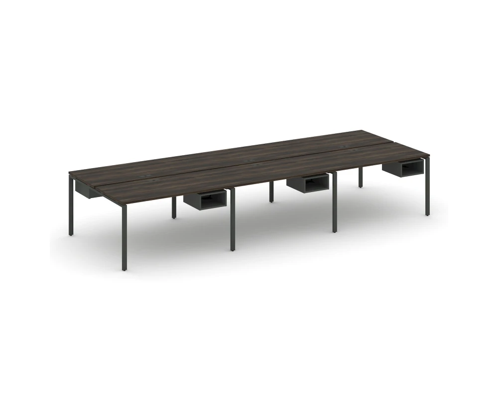 Рабочая станция двухсторонняя с подвес. тумбами на 6 мест CN.DRS-144 4740x1480x750 Концепт / Concept