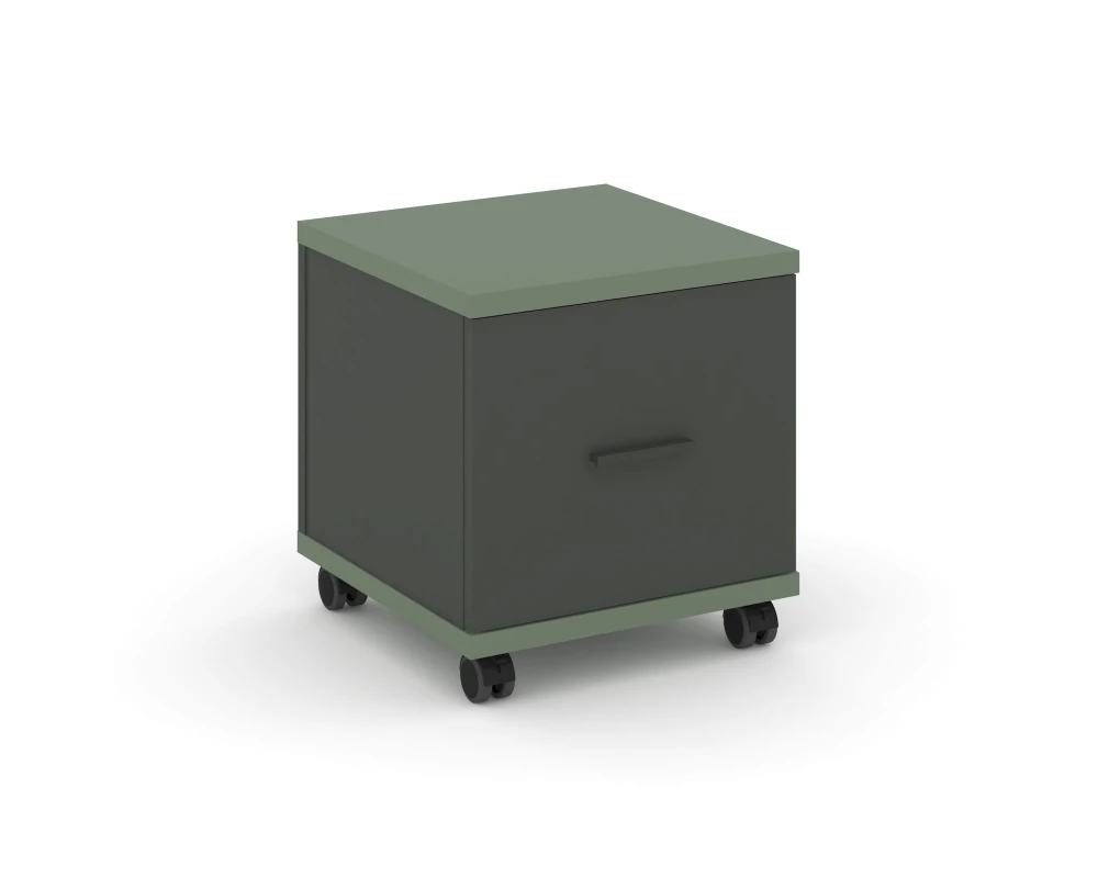 Тумба мобильная 1 распаш. фасад CN.TUM-007 A 420x420x448 Концепт / Concept