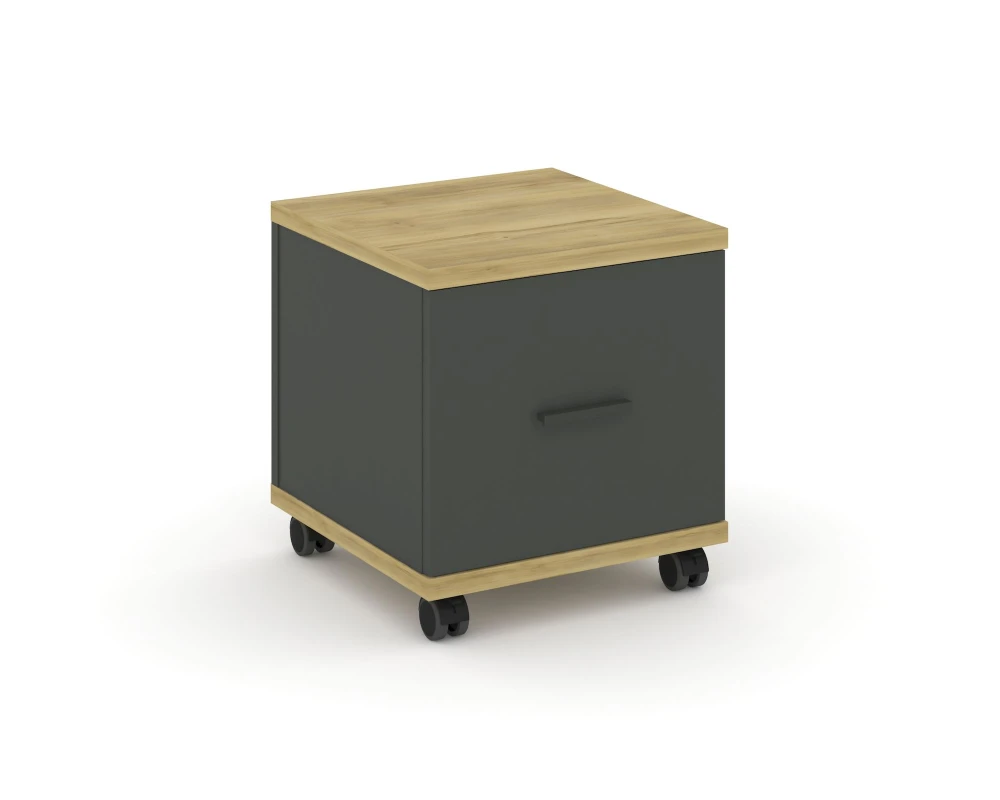 Тумба мобильная 1 распаш. фасад CN.TUM-007 A 420x420x448 Концепт / Concept