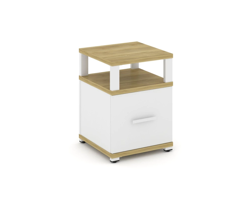 Тумба приставная 1 распаш. фасад с надставкой CN.TUP-005 W 420x420x583 Concept
