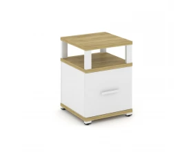 Тумба приставная 1 распаш. фасад с надставкой CN.TUP-005 W 420x420x583 Concept images