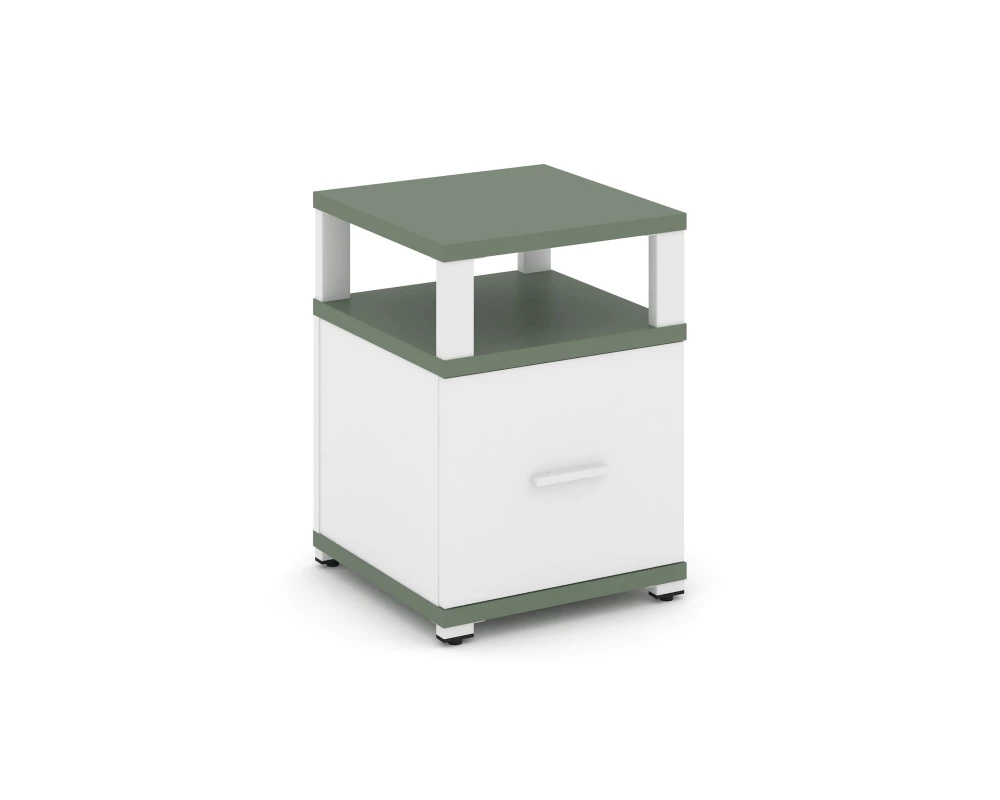 Тумба приставная 1 распаш. фасад с надставкой CN.TUP-005 W 420x420x583 Concept