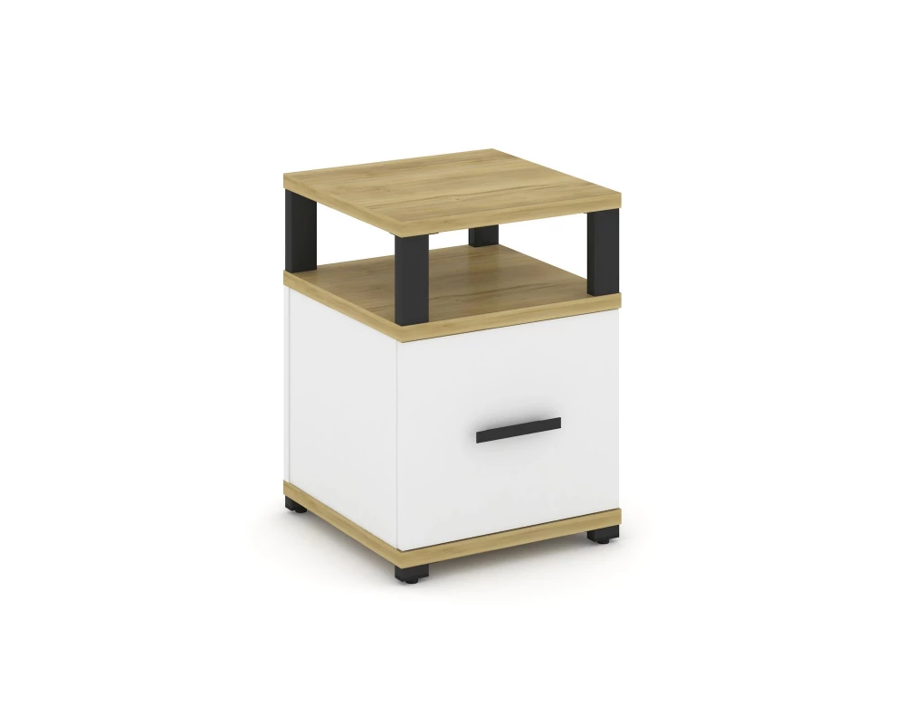 Тумба приставная 1 распаш. фасад с надставкой CN.TUP-005 W 420x420x583 Concept