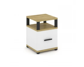 Тумба приставная 1 распаш. фасад с надставкой CN.TUP-005 W 420x420x583 Concept images