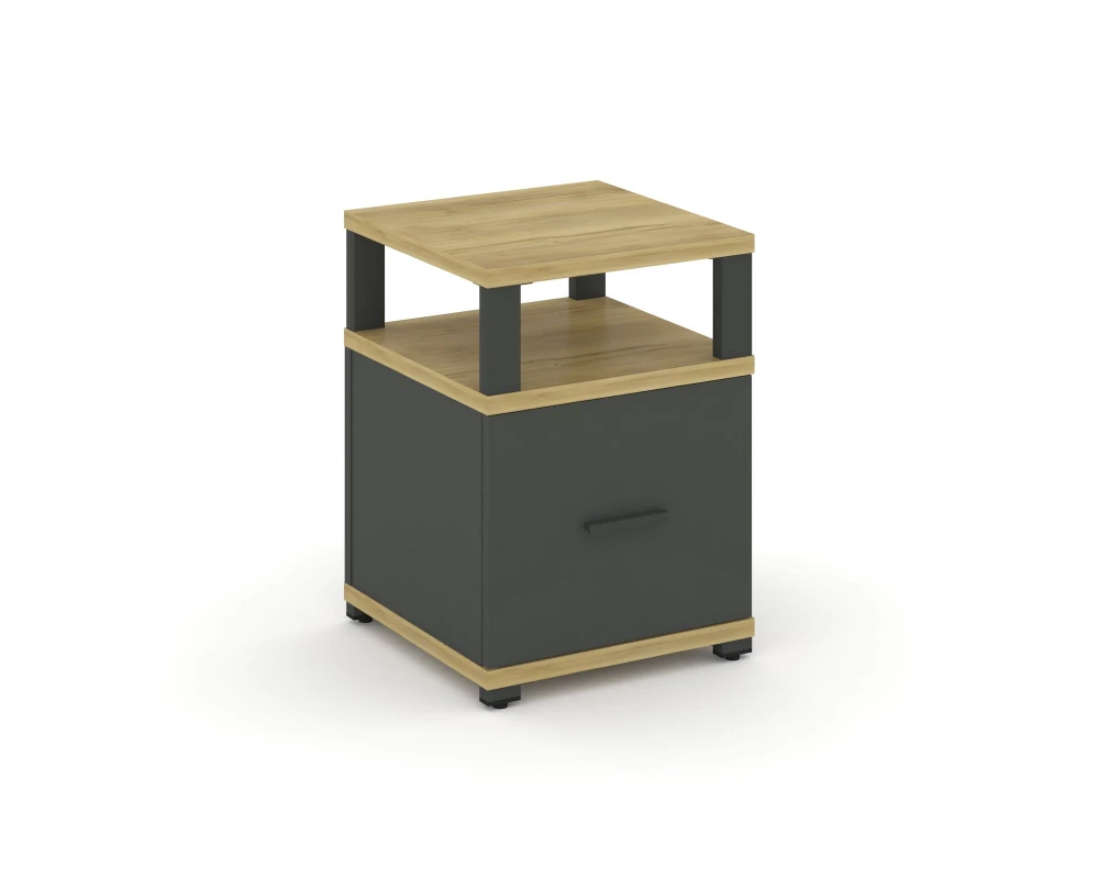 Тумба приставная 1 распаш. фасад с надставкой CN.TUP-005 W 420x420x583 Concept