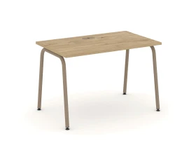 Стол рабочий с лючком на круглой трубе 118x73x75 Эстетика / Estetica images