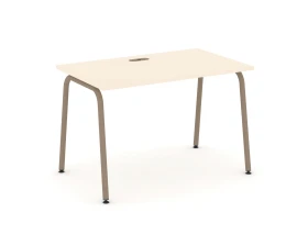 Стол рабочий с лючком на круглой трубе 118x73x75 Эстетика / Estetica images