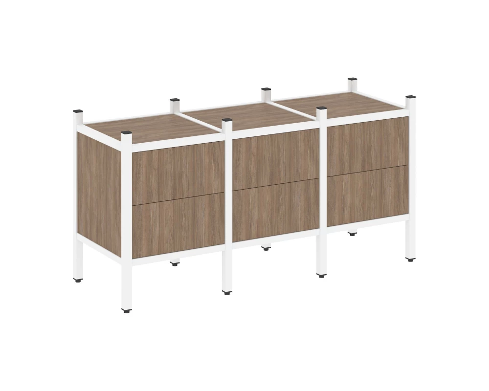 Прямой стеллаж L-06 1278x446x636 Loft