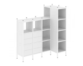 Угловой внутренний стеллаж L-47 1694x862x1869 Loft images