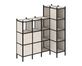 Угловой внутренний стеллаж L-47 1694x862x1869 Loft images