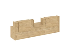 Ресепшн K-19 3590x766x1187 Оникс / Onix images