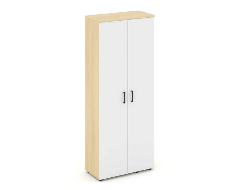 Гардероб широкий неглуб. с выдвижной штангой и полками 796x400x1982 зад. стенка HDF Стайл Проджект / Style Project