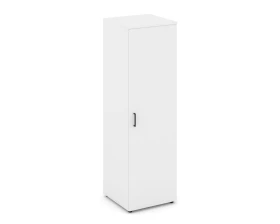 Гардероб узкий глубокий с полкой и штангой-трубой овальной 600x600x1982 зад. стенка HDF Стайл Проджект / Style Project images