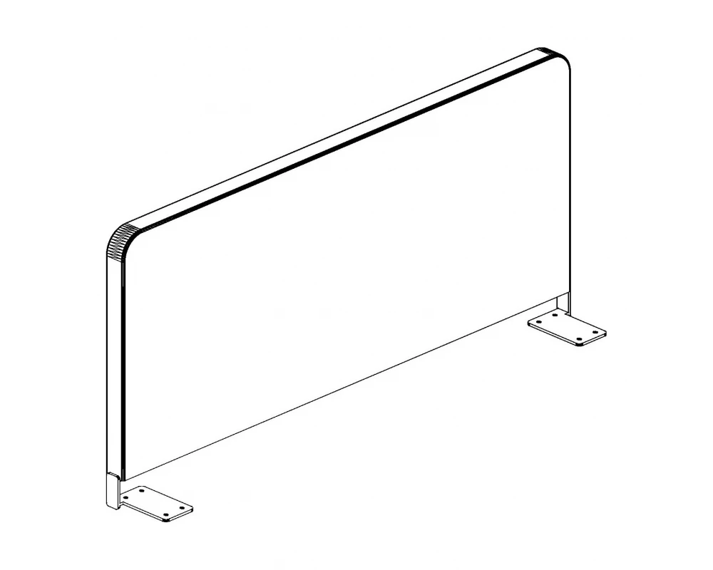 Экран боковой Ткань 980х28х397 Style Project