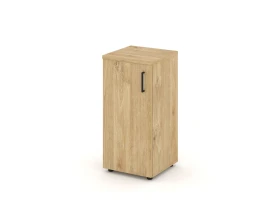Шкаф низкий узкий левый закрытый 400x400x833 зад. стенка HDF Стайл Проджект / Style Project images
