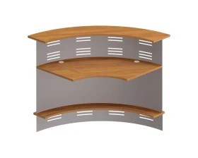 Модуль ресепшен 90 грд изогнутый наружу с экраном Formula images