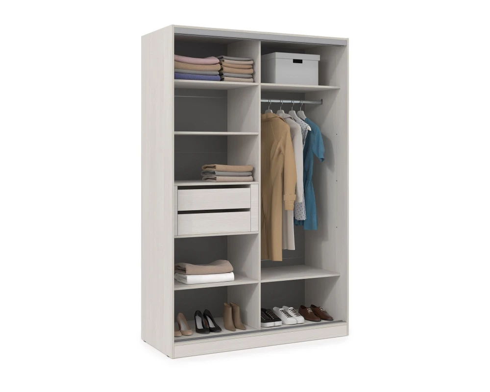 Шкаф-купе 2-дверный (1204*600*2201) ШКДЗ.12.5 КОМФОРТ / COMFORT