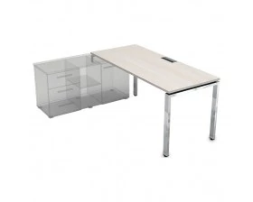 Стол рабочий прямолинейный три опоры, левый (1800*800*750) НСТЛ-П.985 Gloss Line images