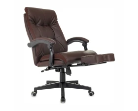 Кресло Бюрократ CH-824MSG-BF Экокожа, Коричневый images