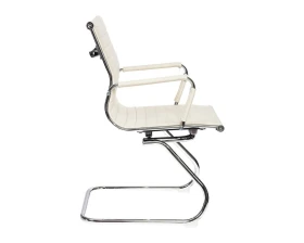 Кресло Бюрократ CH-883-LOW-V Экокожа, Слоновая кость images