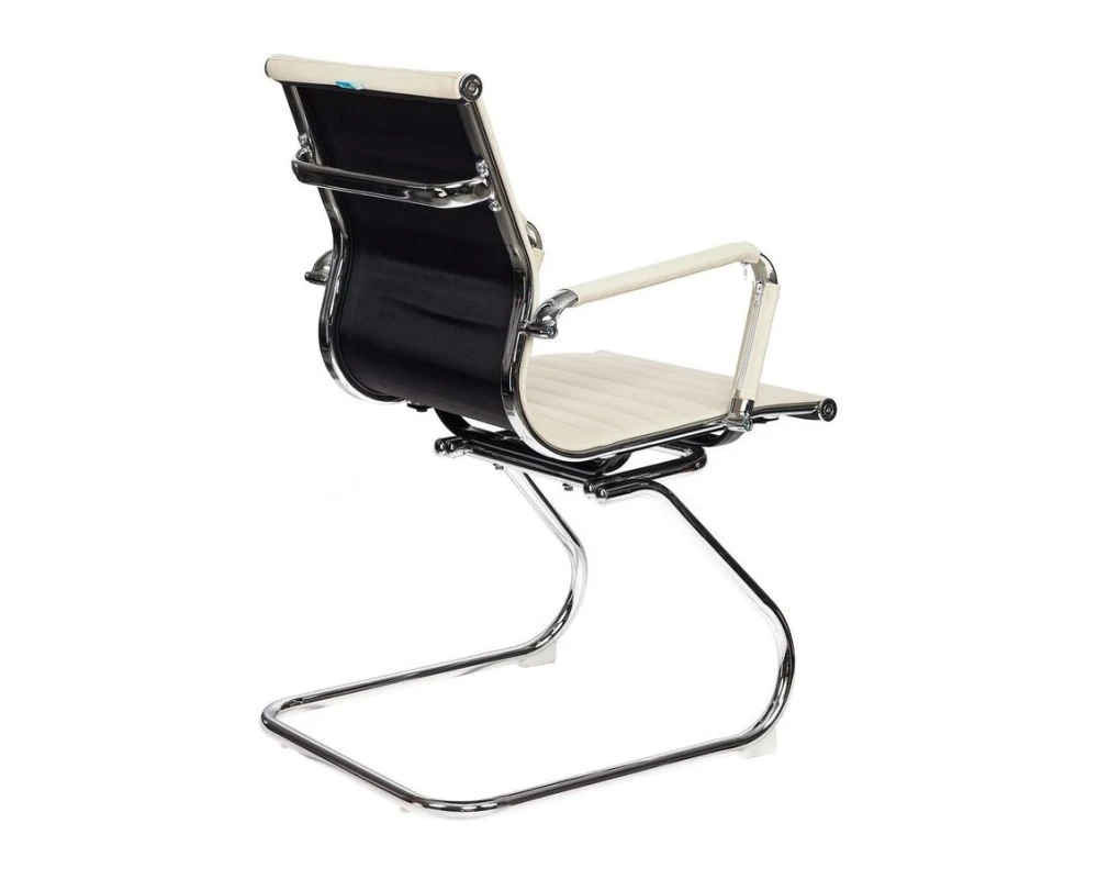 Кресло Бюрократ CH-883-LOW-V Экокожа, Слоновая кость