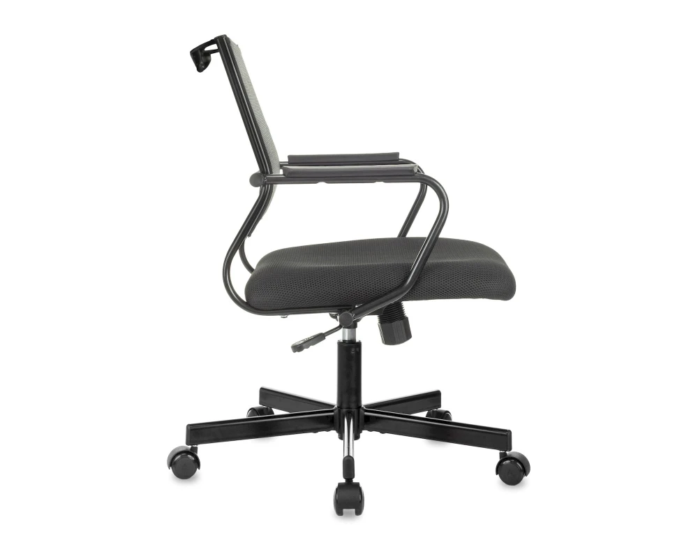 Кресло Бюрократ CH Баланс Лоу / Balance-Low Сетка/ Ткань, Черный