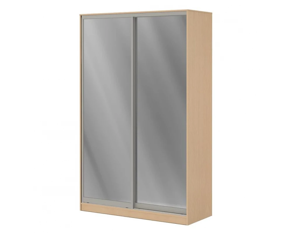 Шкаф купе 1,2 м с двумя зеркальными дверями ПК-ШК-КМШ240Х120СЗ2-В1 Технофорвард