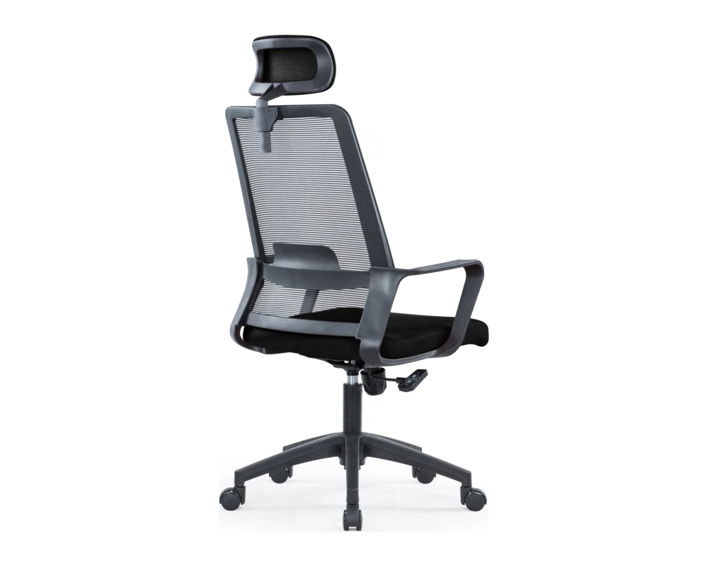 Кресло VIKING-91 MAS-A817 Сетка/Ткань, Черный