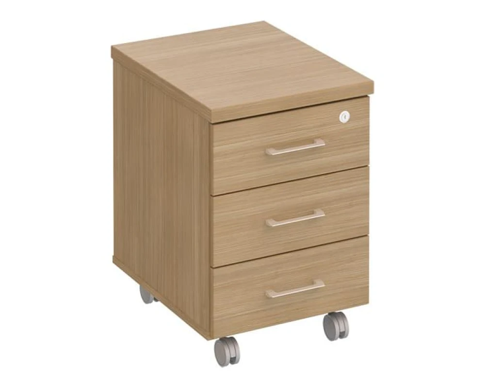 Тумба выкатная 3 ящичная с центральным замком ПТ 213 Patriot