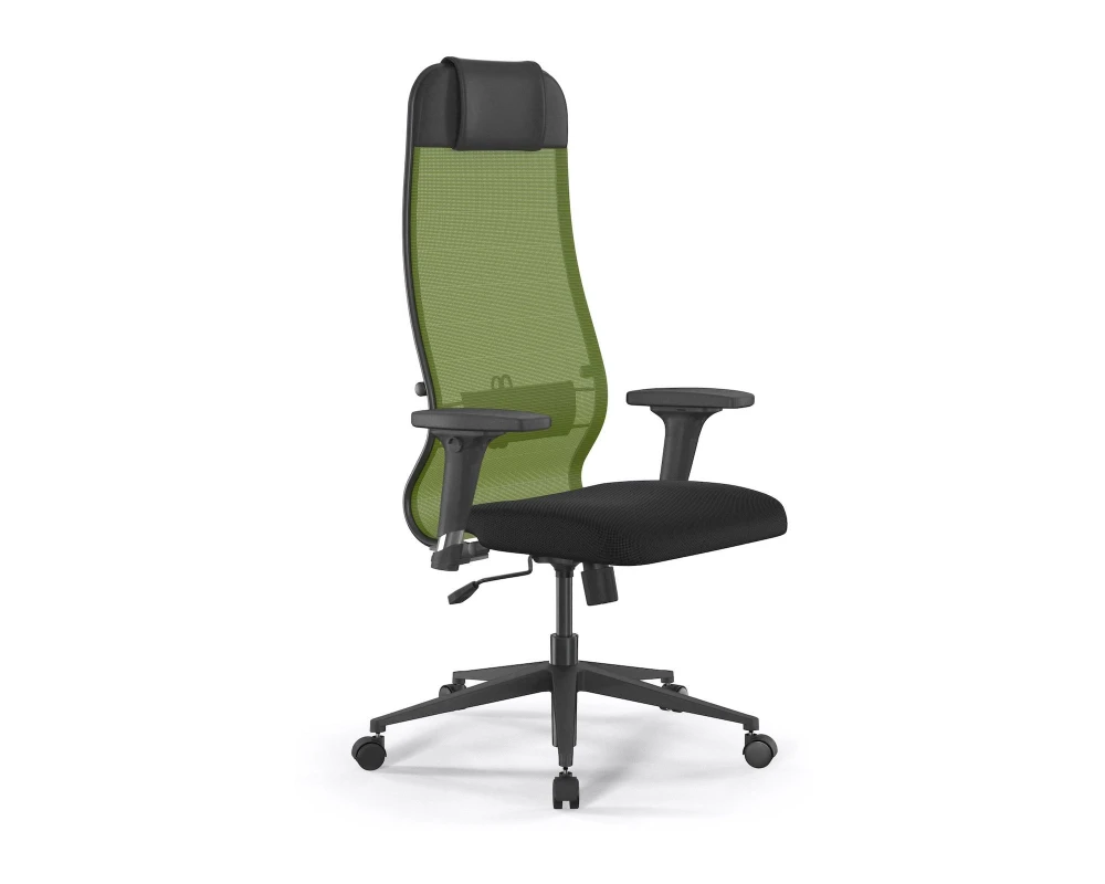 Кресло ErgoLife 11/подл.200/осн.Sit 002 Сетка/Ткань, Зеленый/Черный