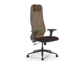 Кресло ErgoLife S 8 B1-9D M09.B11.G19.W02 Сетка/Ткань, Светло-коричневый/Коричневый images