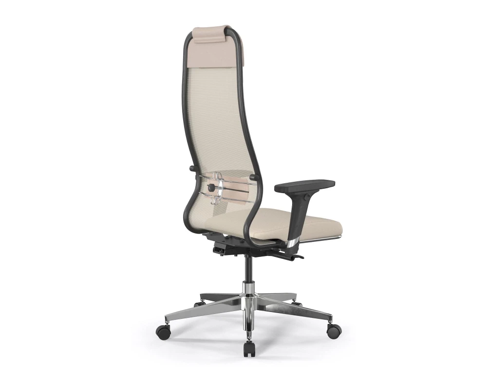 Кресло ErgoLife SynchroSit 10 B1-115D M23.B22.G18.W02 Сетка/Экокожа, Молочный