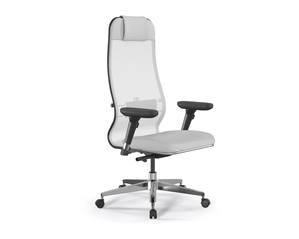 Кресло ErgoLife SynchroSit 10 L1-115D M23.B22.G18.W02 Сетка/Экокожа, Белый