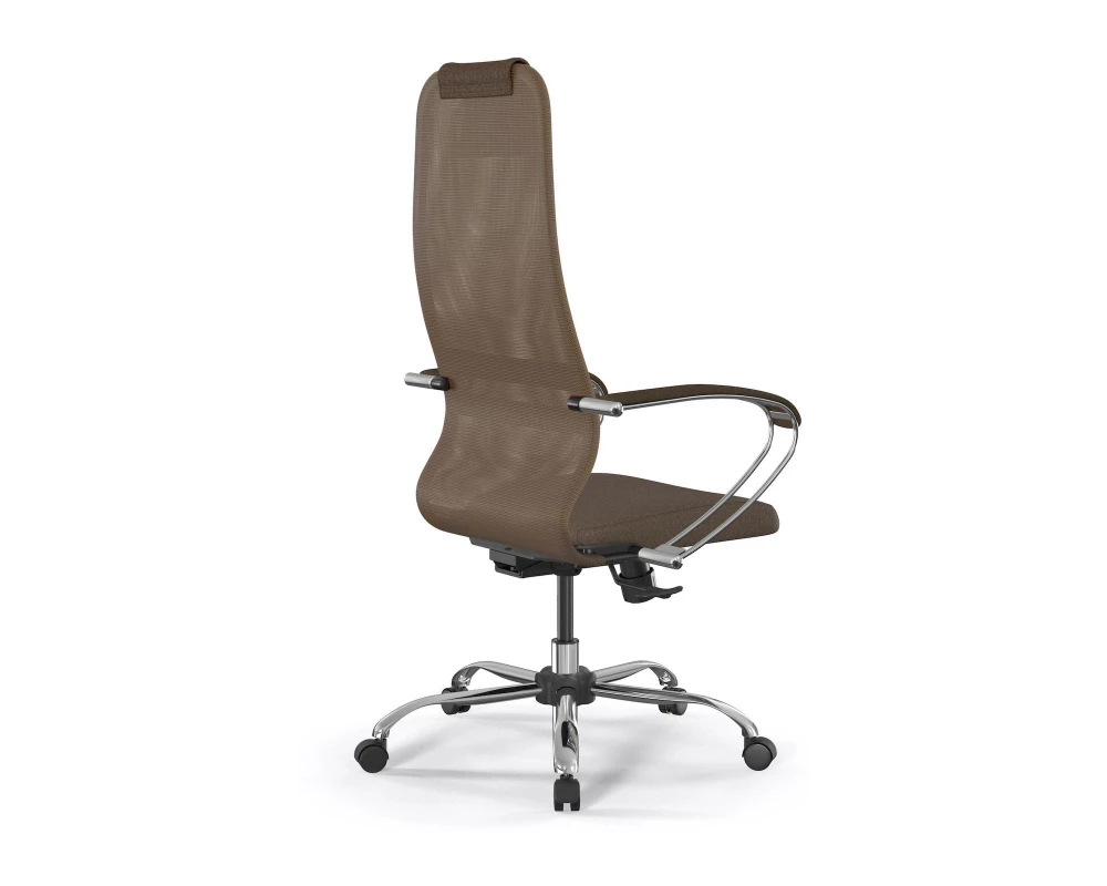 Кресло SynchroSit 8 B1-9K M25.B21.G20.W02 Сетка/Ткань, Светло-коричневый/Коричневый