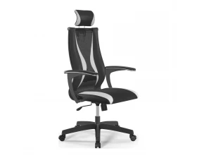 Кресло Sit 10 B2-170U M09.B02.G15.W01 Сетка/Экокожа, Черный/Белый images