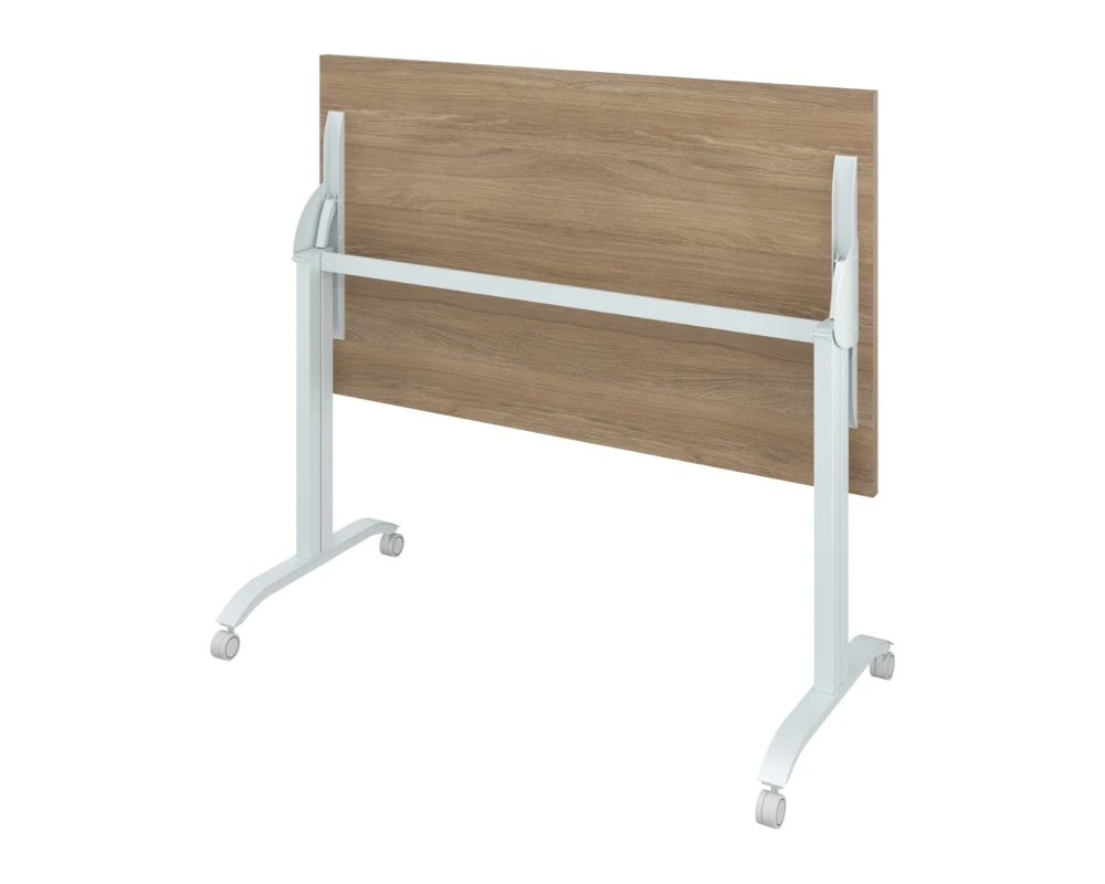 Стол на колёсах с откидной столешницей (1400х700х760) Дублин металл
