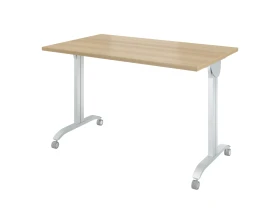 Стол на колёсах с откидной столешницей (1600х700х760) Дублин металл images