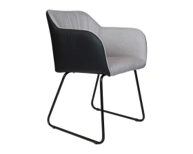 Кресло Norden Браво / Bravo Экокожа/Ткань, Серый/Черный images