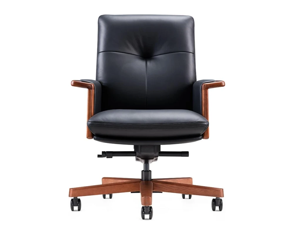 Кресло Norden Вивальди  / Vivaldi LB Натуральная кожа, Черный