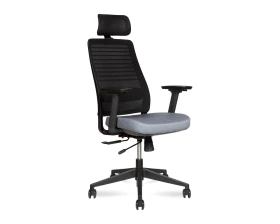 Кресло Norden Кейс / Case Сетка/Ткань, Черный/Серый images