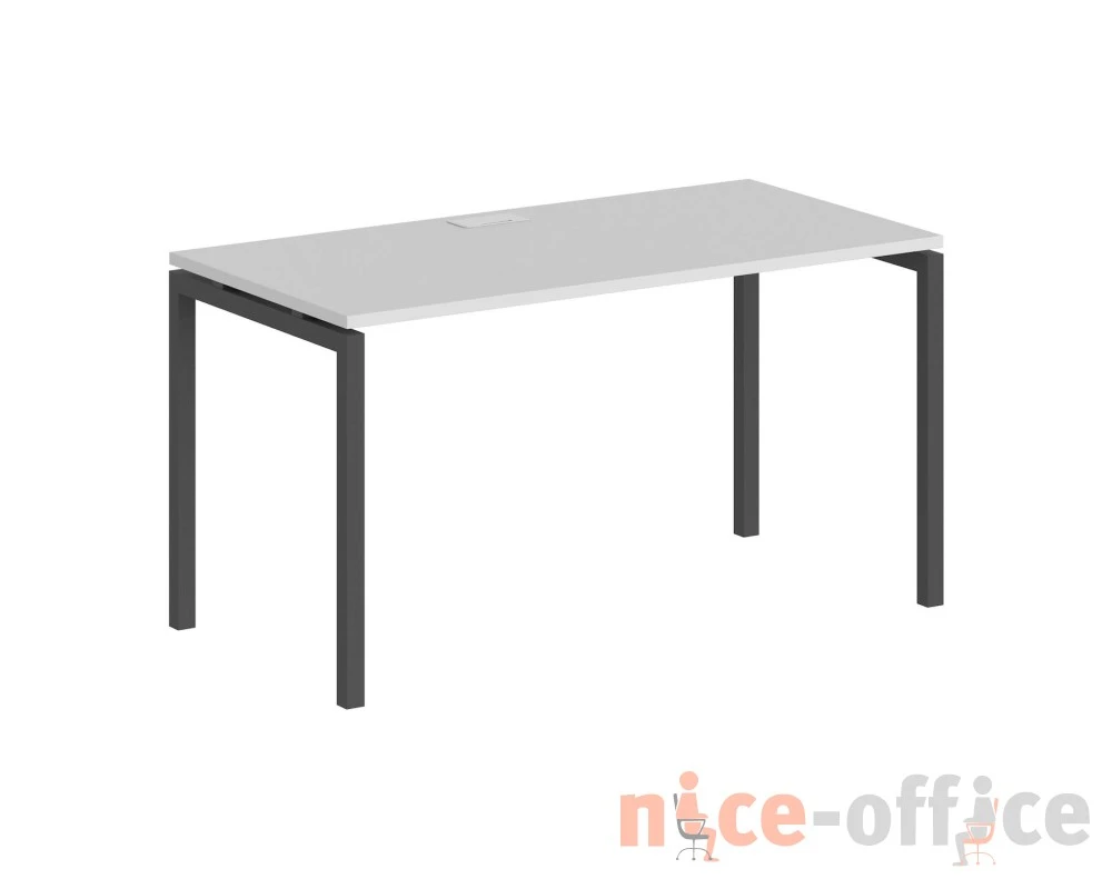Стол 1200x800x750 профиль антрацит: 40x40 Сигма / Sigma Белый