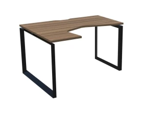 Стол эргономичный левый на металлокаркасе НТМП.О-040.ЛВ Аргентум images