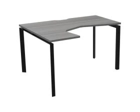 Стол эргономичный левый на металлокаркасе НТМП.П-040.ЛВ Аргентум images