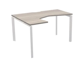 Стол эргономичный левый на металлокаркасе НТМП.П-040.ЛВ Аргентум images