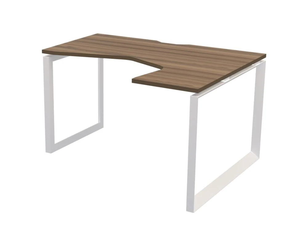 Стол эргономичный правый на металлокаркасе НТМП.О-040.ПР Аргентум