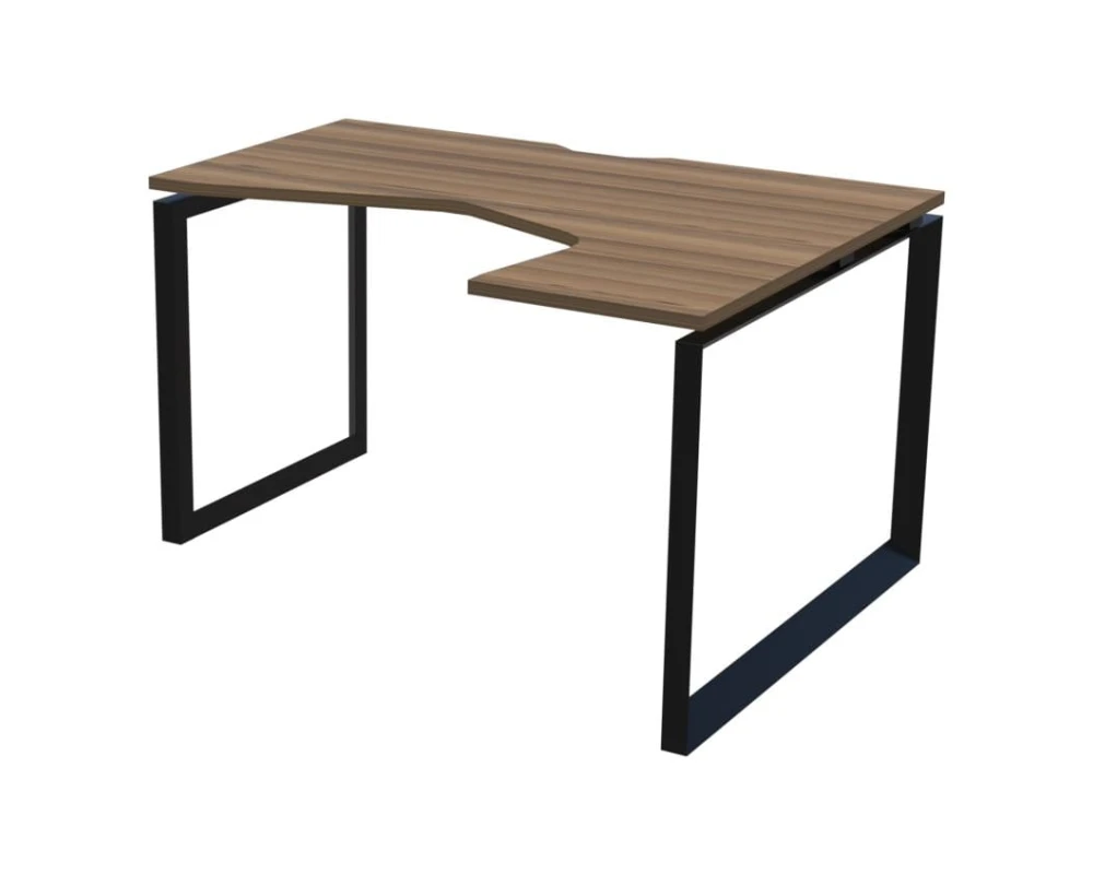 Стол эргономичный правый на металлокаркасе НТМП.О-060.ПР Аргентум