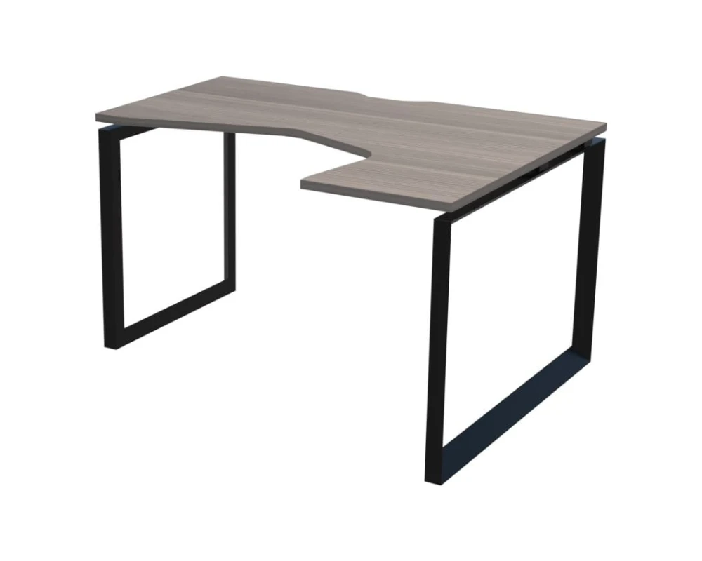 Стол эргономичный правый на металлокаркасе НТМП.О-060.ПР Аргентум